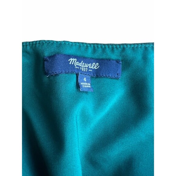 Madewell Wrap Front Cami Sundress in Bowling Green With Pockets Size 4 - Picture 8 of 15